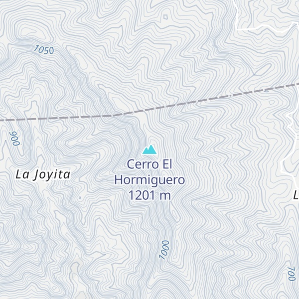 Map of Cerro El Hormiguero