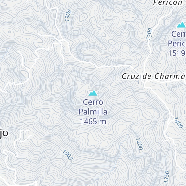 Map of Cerro Palmilla