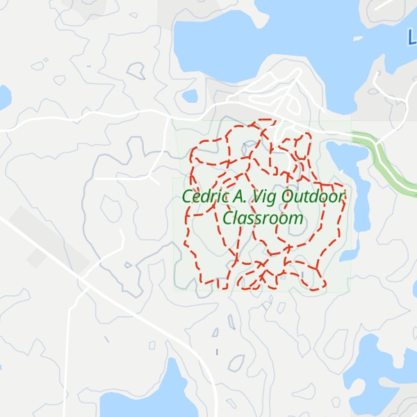 Map of Chuck Fitzgerald Memorial Shelter