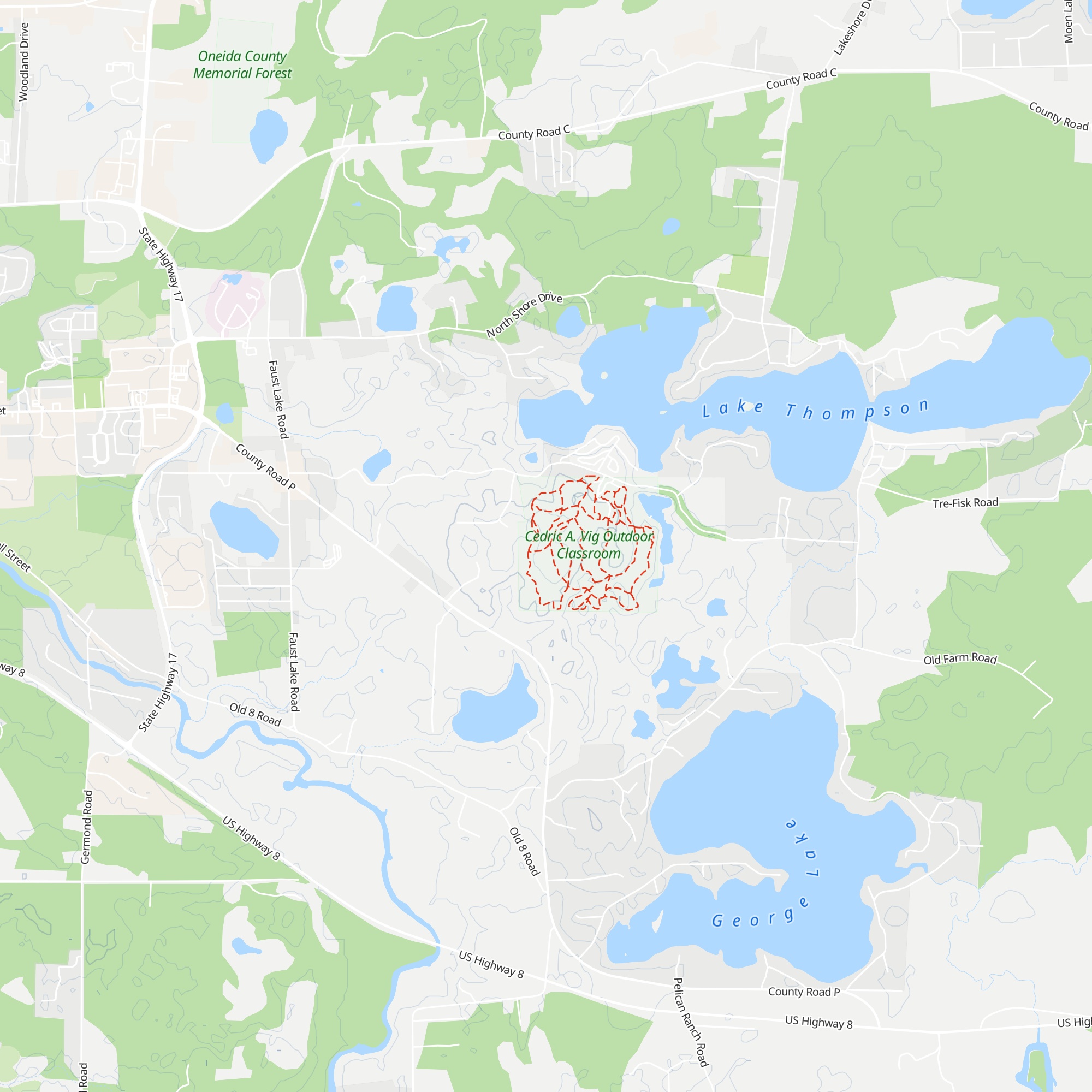 Chuck Fitzgerald Memorial Shelter map