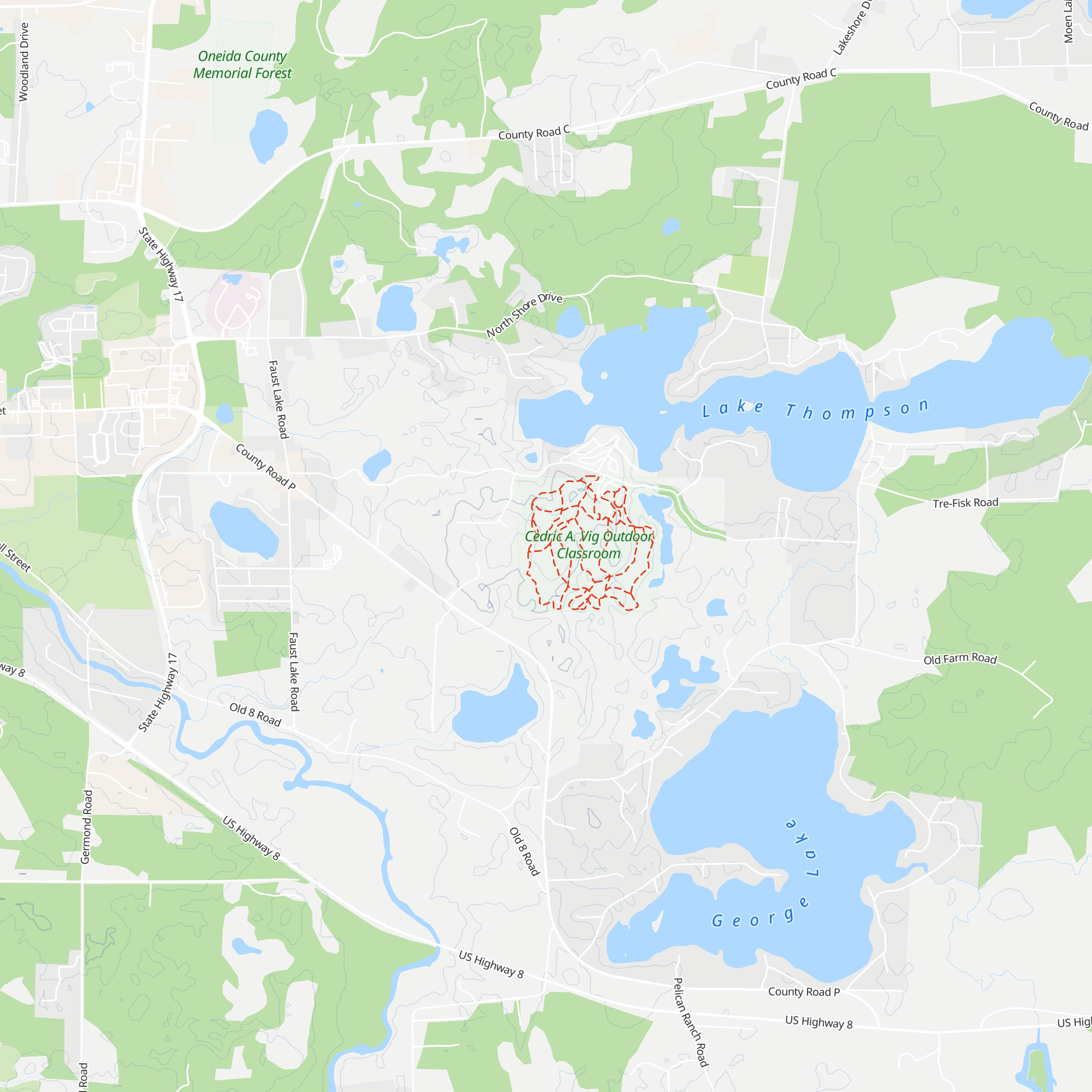 Chuck Fitzgerald Memorial Shelter map