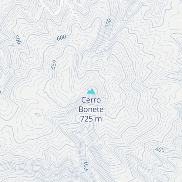 Map of Cerro Bonete