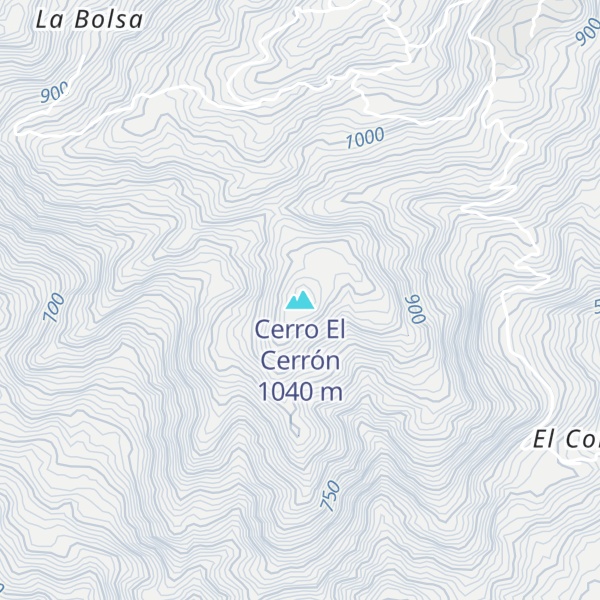 Map of Cerro El Cerrón