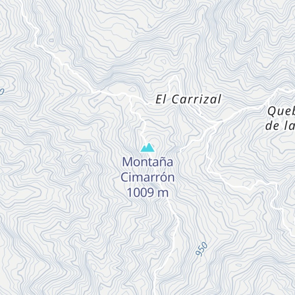 Map of Montaña Cimarrón