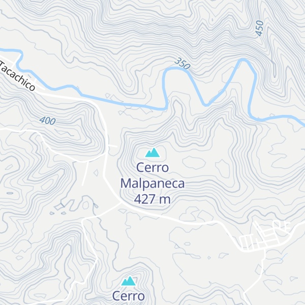 Map of Cerro Malpaneca