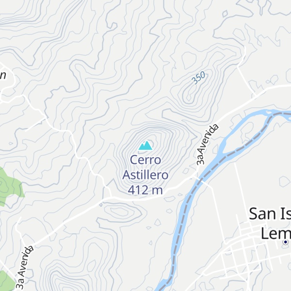 Map of Cerro Astillero