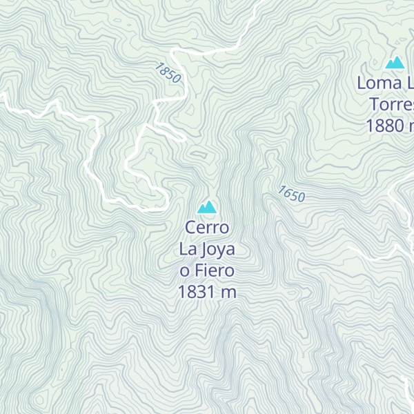 Map of Cerro La Joya o Fiero