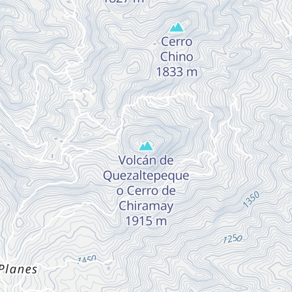 Map of Volcán de Quezaltepeque o Cerro de Chiramay