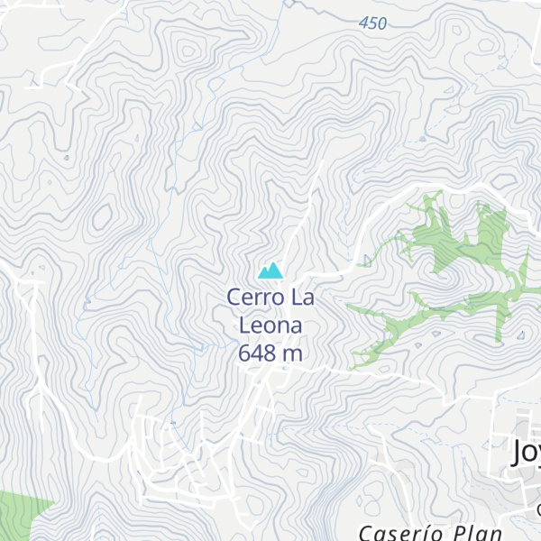 Map of Cerro La Leona
