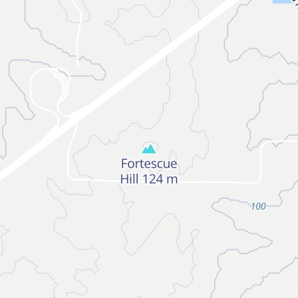 Map of Fortescue Hill