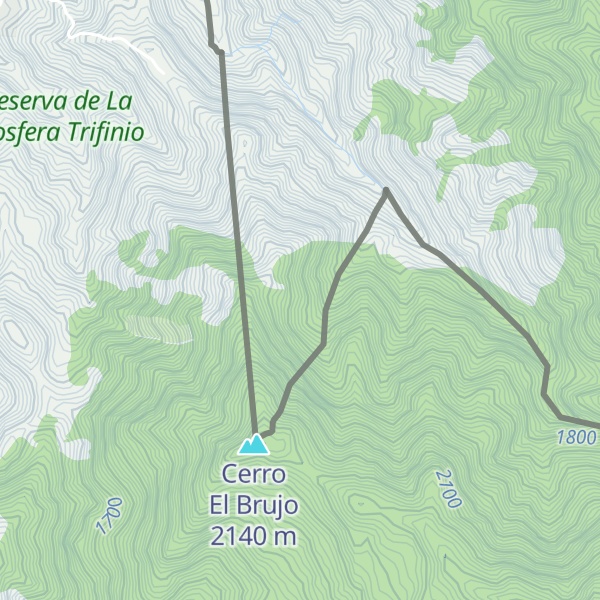 Map of Cerro Brujo