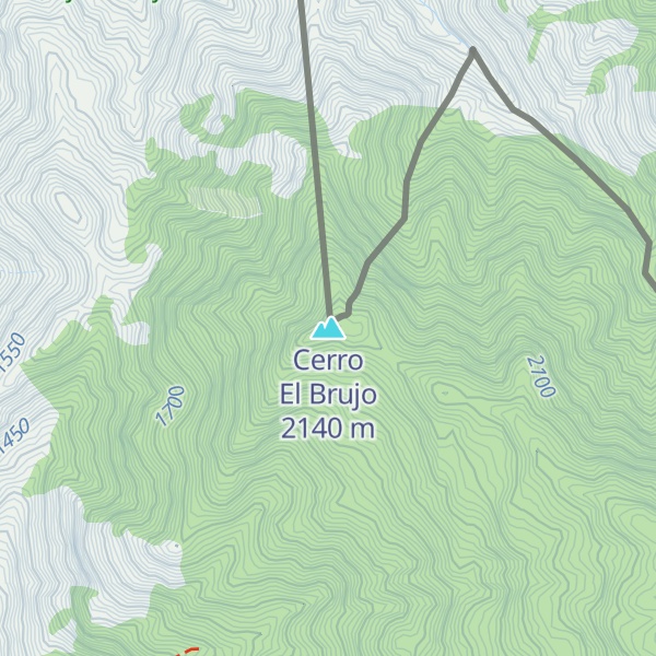Map of Cerro El Brujo