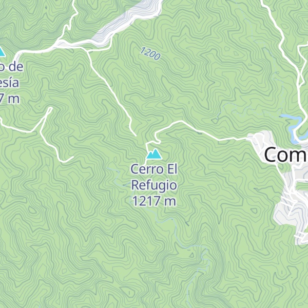 Map of Cerro El Refugio
