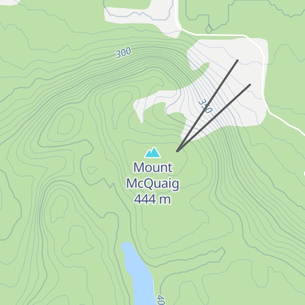Map of Mount McQuaig