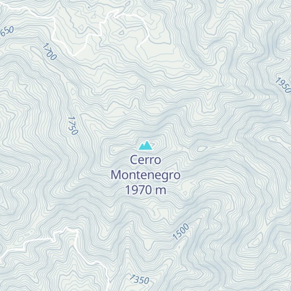 Map of Cerro Montenegro