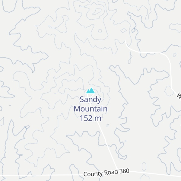 Map of Sandy Mountain