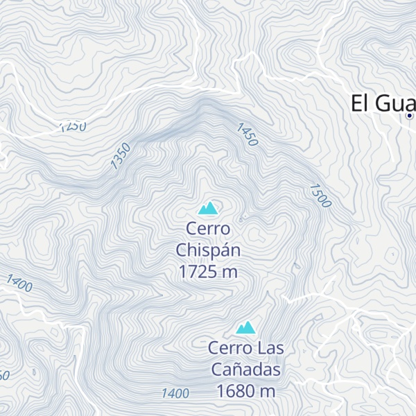 Map of Cerro Chispán