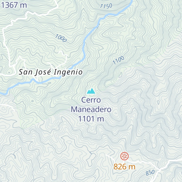 Map of Cerro Maneadero