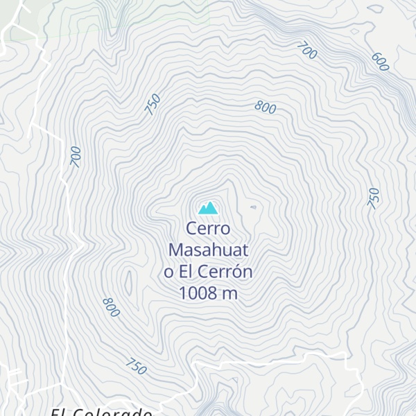 Map of Cerro Masahuat o El Cerrón