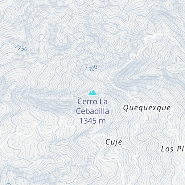 Map of Cerro La Cebadilla