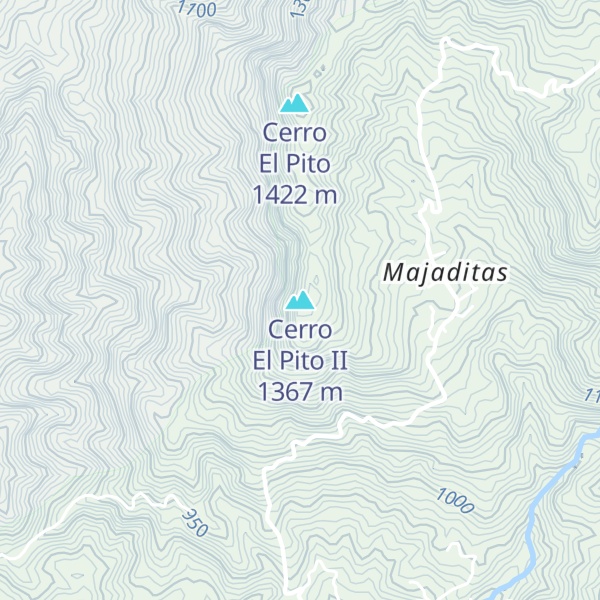 Map of Cerro El Pito II