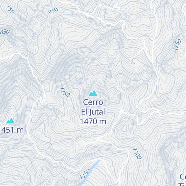 Map of Cerro El Jutal