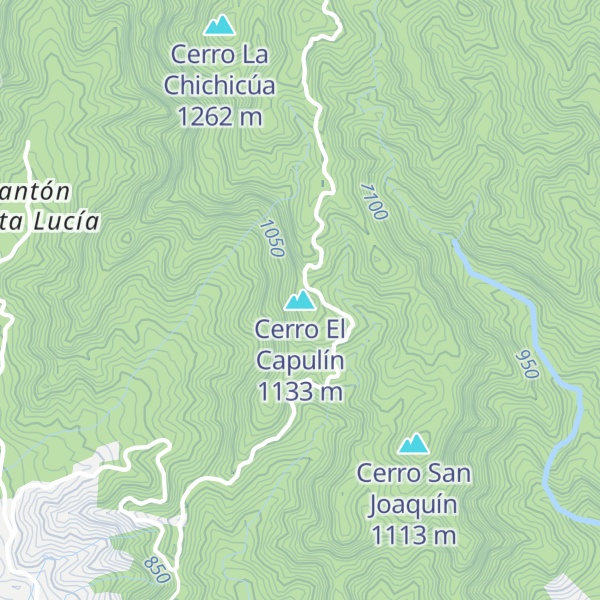 Map of Cerro El Capulín