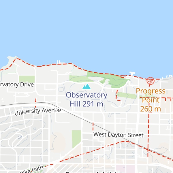 Map of Observatory Hill