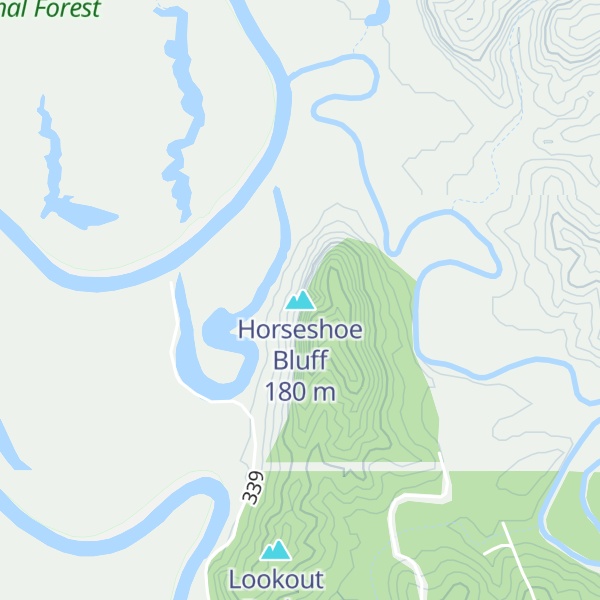 Map of Horseshoe Bluff
