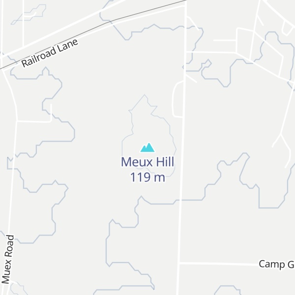 Map of Meux Hill