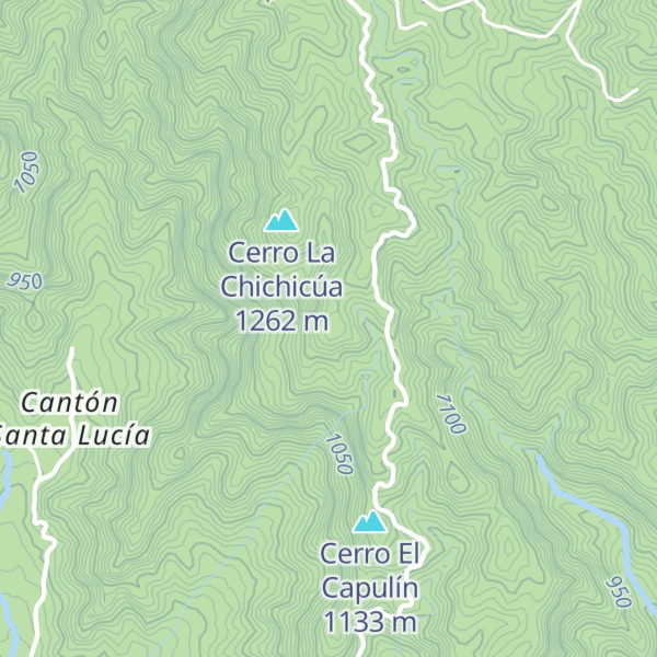 Map of Cerro Santa Lucía