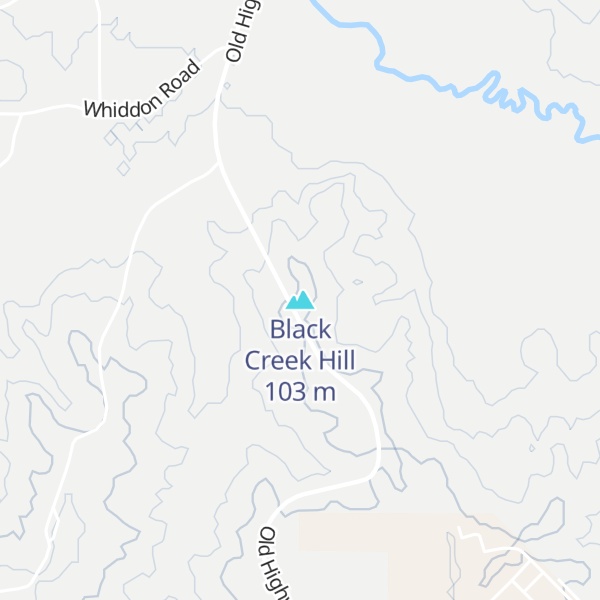 Map of Black Creek Hill