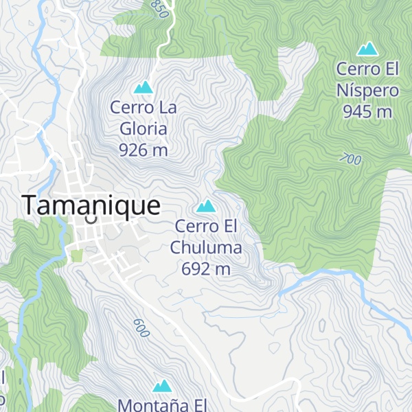 Map of Cerro El Chuluma