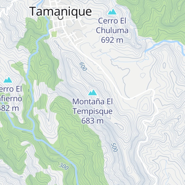 Map of Montaña El Tempisque