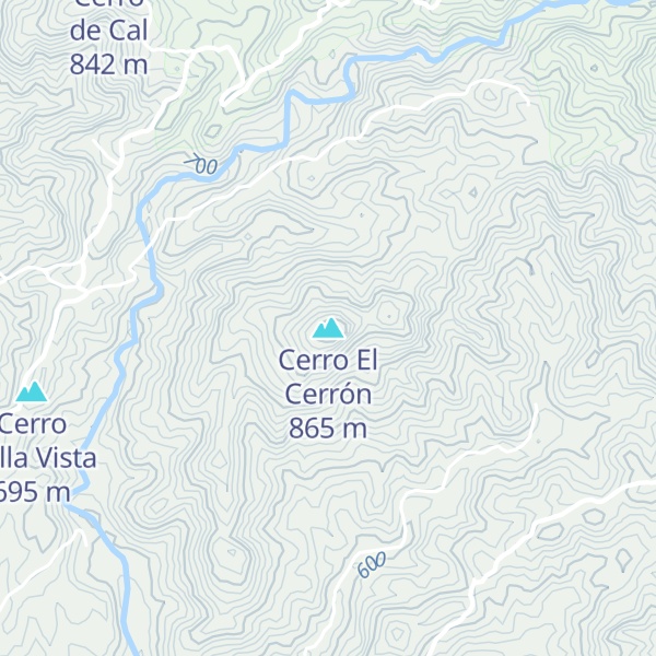 Map of Cerro El Cerrón