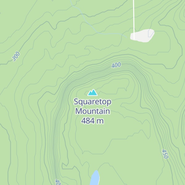 Map of Squaretop Mountain