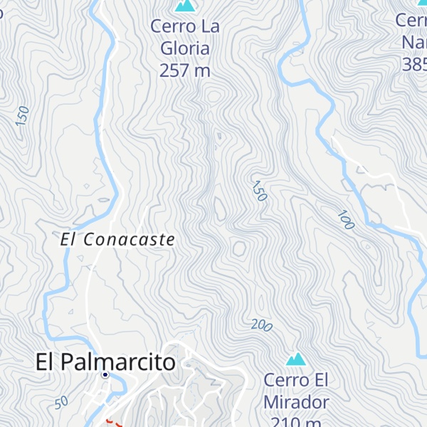 Map of Cerro El Relámpago