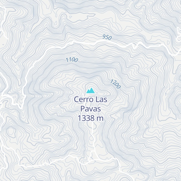 Map of Cerro Las Pavas