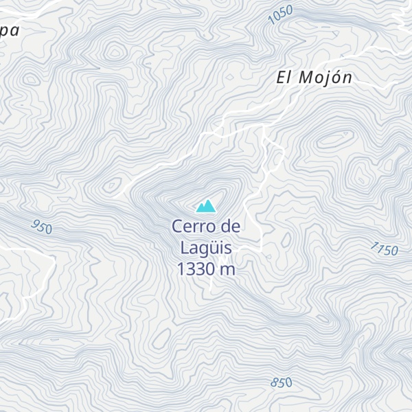 Map of Cerro de Lagüis