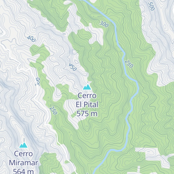 Map of Cerro El Pital