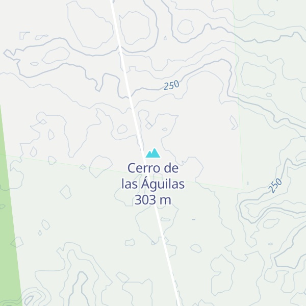 Map of Cerro de las Águilas