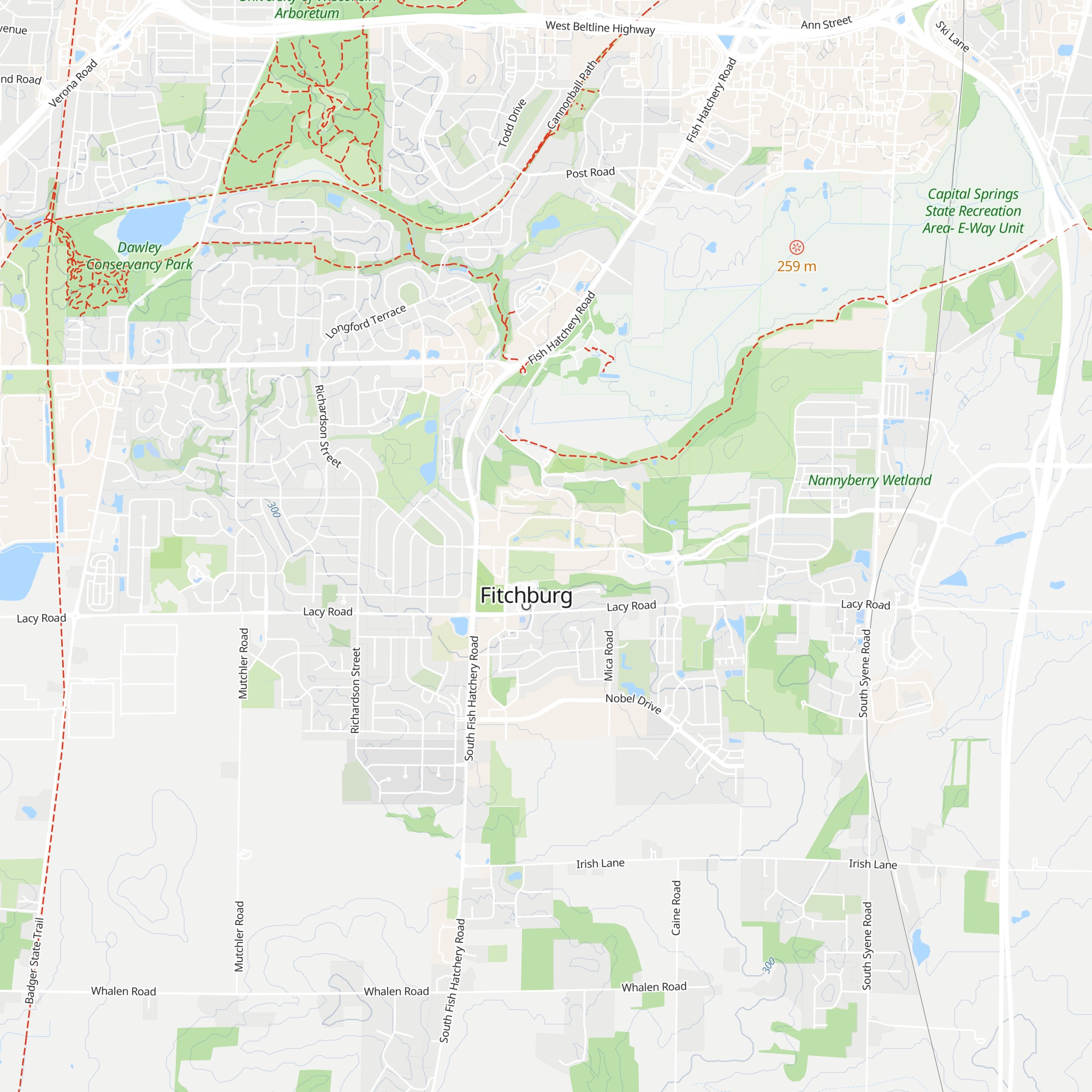 Fitchburg Chamber Visitors + Business Bureau map