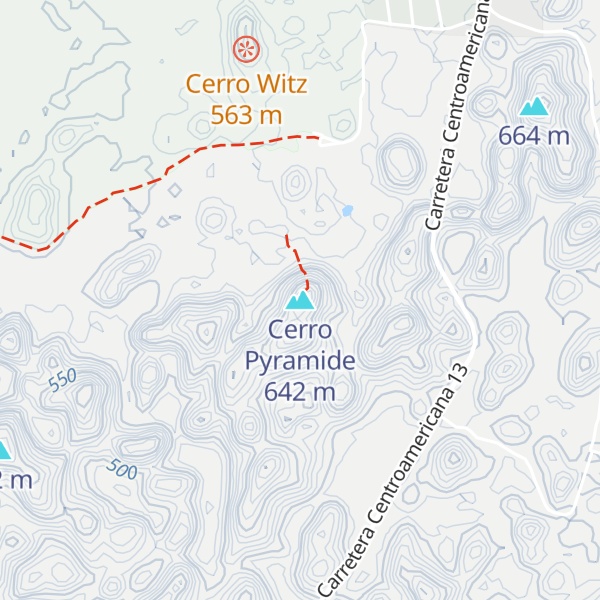 Map of Cerro Pyramide
