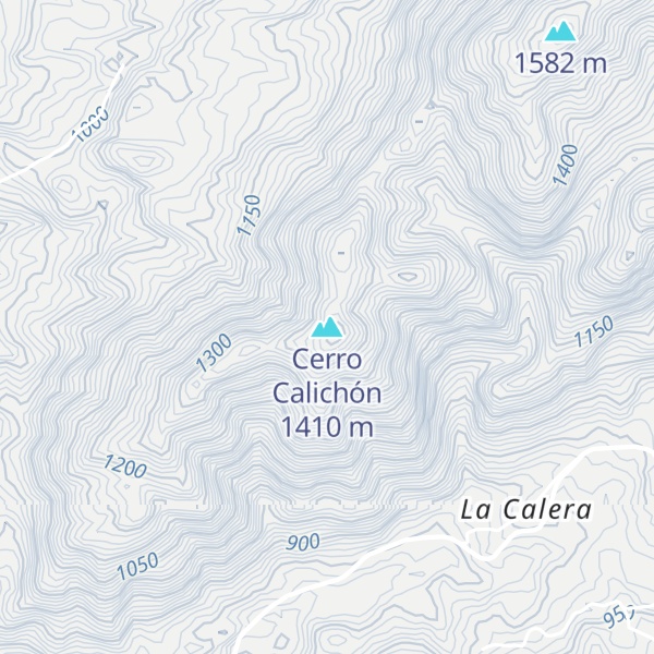 Map of Cerro Calichón