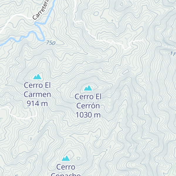Map of Cerro El Cerrón