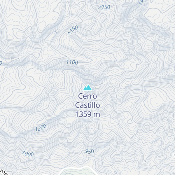 Map of Cerro Castillo