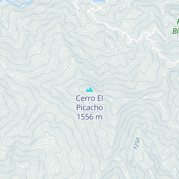 Map of Cerro El Picacho