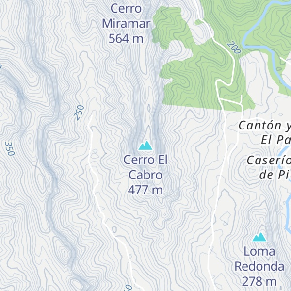 Map of Cerro El Cabro