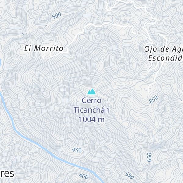 Map of Cerro Ticanchán