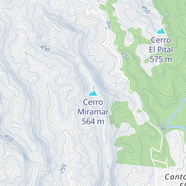 Map of Cerro Miramar